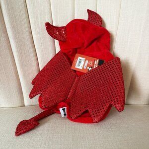 NWT sz SMALL dog WOOF costume DEVIL red Kohls pet Halloween